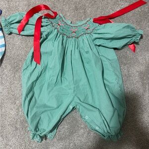 Smocked Christmas outfit